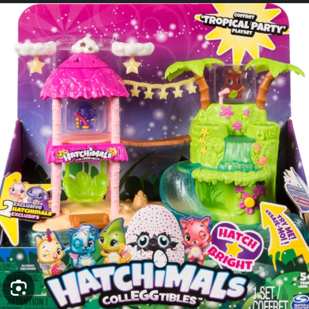 Hatchimals Tropical Island Playset GUC